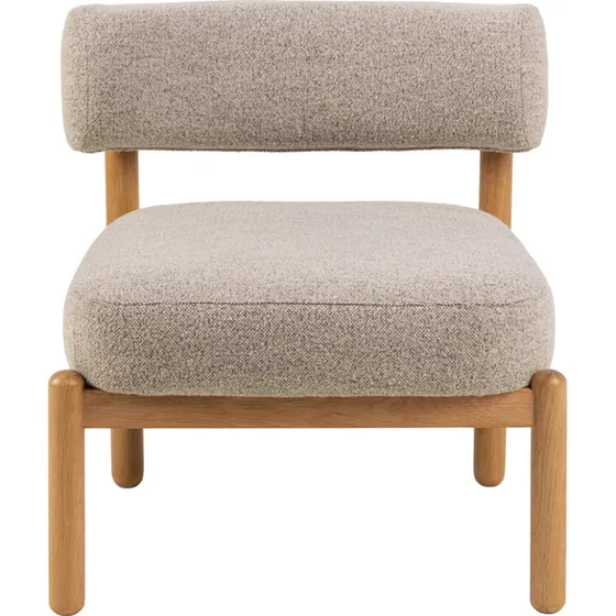 Act Nordic Fionella Loungestol - Beige Monza Stof & Egetræ