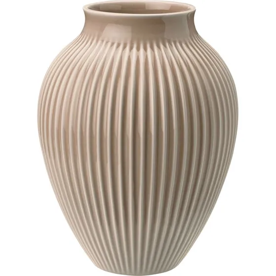 Knabstrup Ripple Mat Vase - Lys Rosa - 20 cm