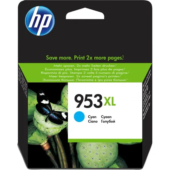 HP 953XL Original blækpatron, høj kapacitet, cyan