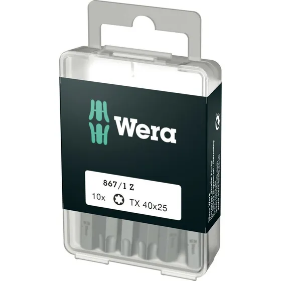 Wera 867/1 Torx Plus Bits Sæt - TX40x25mm (10 stk)
