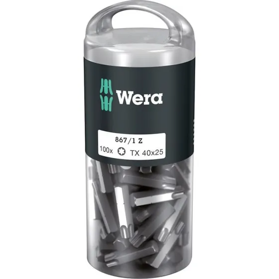 Wera 867/1 Z TX Torx bits 25mm TX40