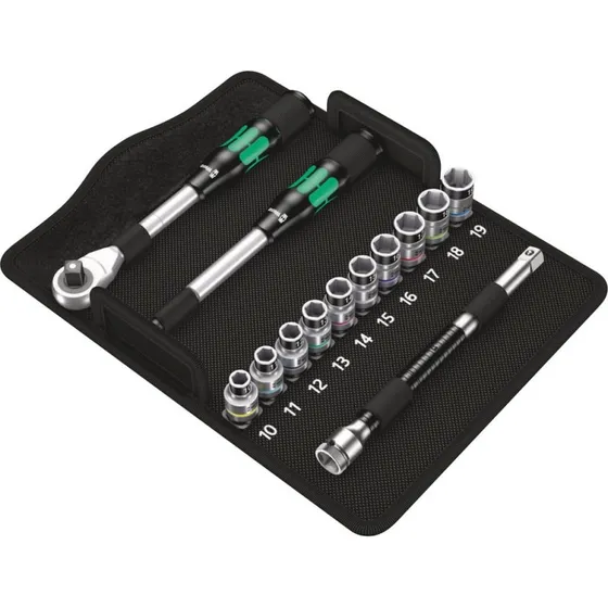 Wera Zyklop Hybrid 8006 SC 1 Skraldesæt, 1/2"-tilslutning, 13 dele