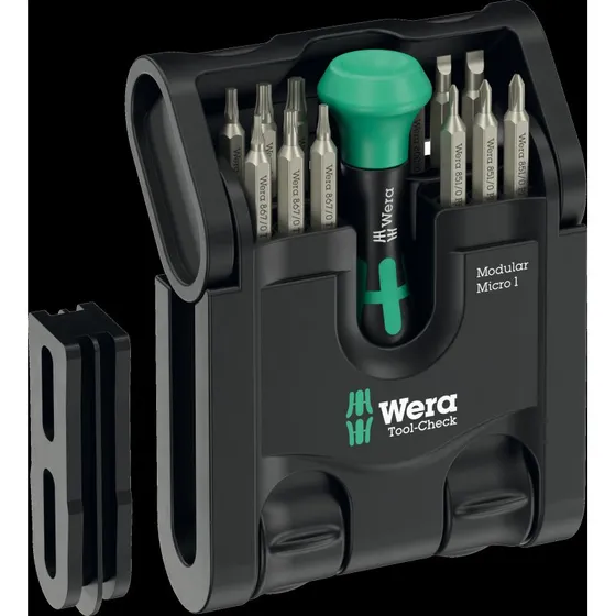 Wera Tool-Check Modular Micro 1 Bitssæt med greb