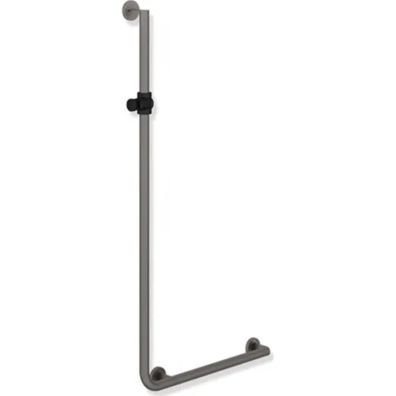Hewi 900 L støttegreb/brusestang, 45x125 cm, venstre, mat sort