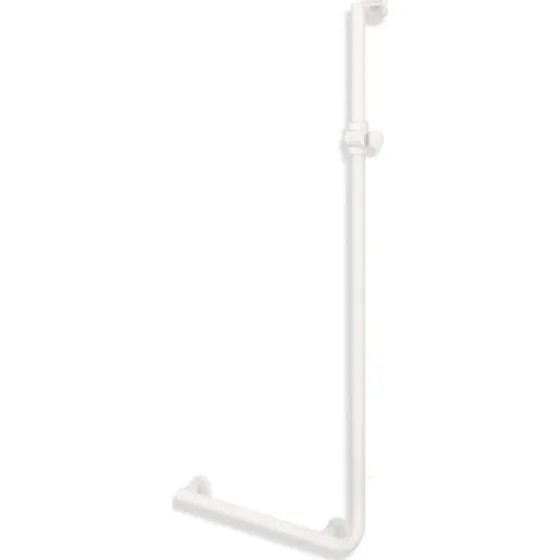 Hewi 900 L støttegreb/brusestang, 60x125 cm, venstre, mat hvid