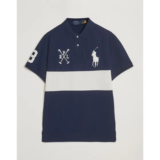 Ralph Lauren Custom Slim Fit Polo Navy med Big Pony