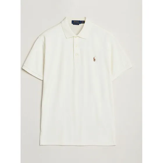 Polo Ralph Lauren Custom Slim Fit Soft Cotton Polo - Pale Cream
