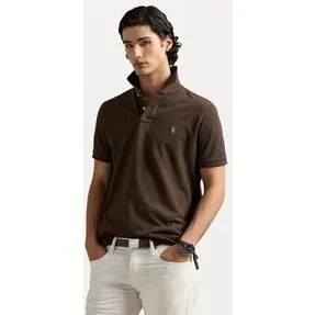 Ralph Lauren Iconic Mesh Polo, Nutmeg Brown M