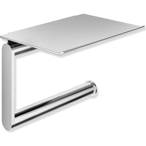 Hewi toiletrulleholder med hylde, krom