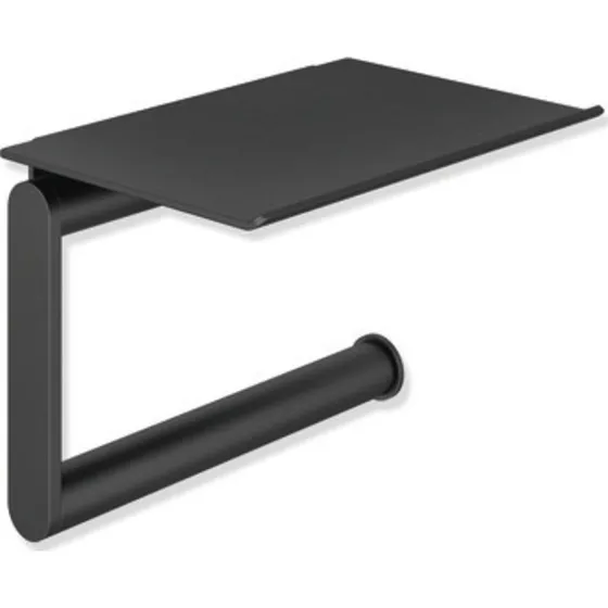 Hewi toiletrulleholder med hylde, mat sort