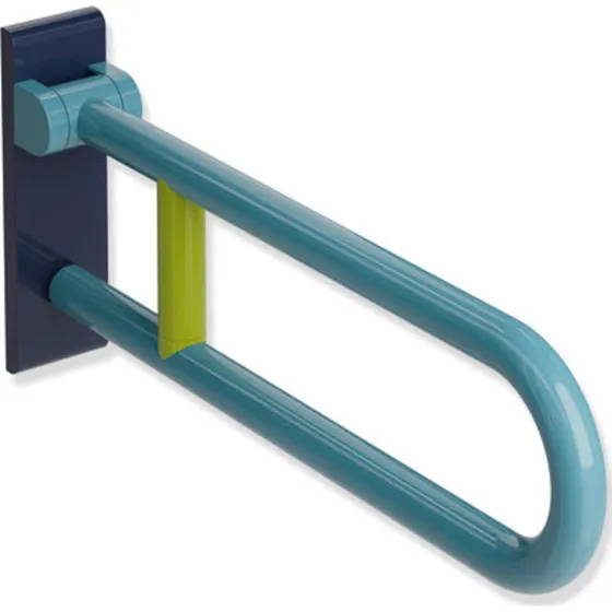 Hewi Serie 801 Iconic foldbar armstøtte, 60 cm, blå