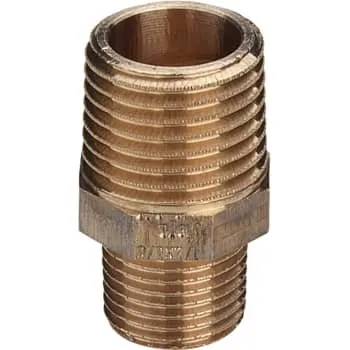 Viega Reduktionsnippel 1/2" x 1/4" i rødgods