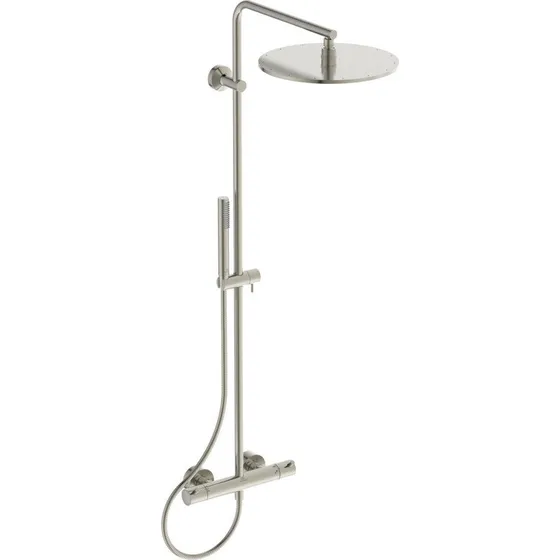Ideal Standard Ceratherm T125 brusesæt i stål, Silver Storm