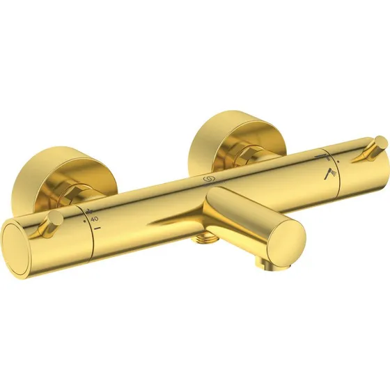 Ideal Standard Ceratherm T125 kar-/brusetermostat, børstet guld