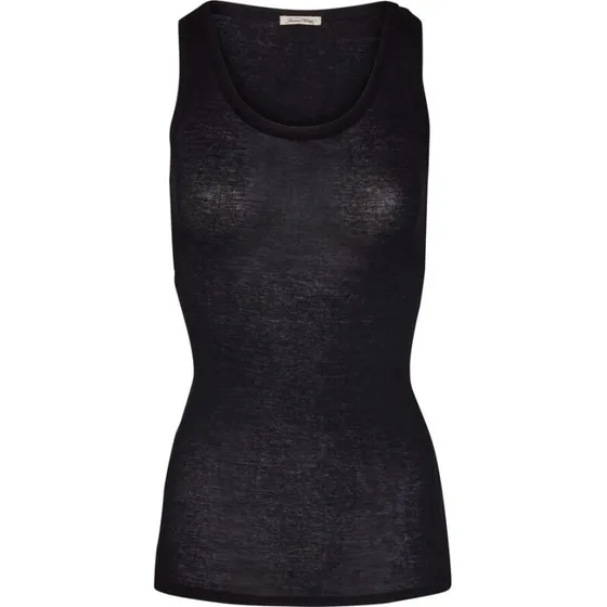 American Vintage Massachusetts tanktop, rund hals, sort