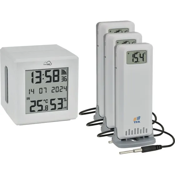 TFA.me Starter Set: WLAN Gateway ID-01 med 3 sensorer
