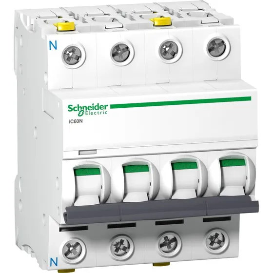 Schneider Acti9 iC60 Automatsikring 10A 3P+N 10kA 4M
