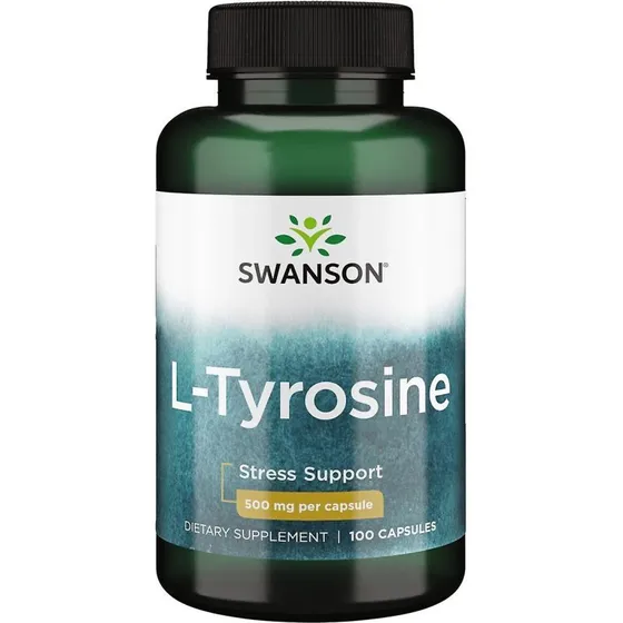 Swanson L-Tyrosin 500 mg - 100 kapsler