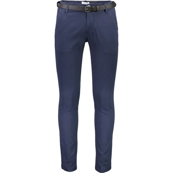 Lindbergh Chinos Slim Fit Dusty Blue m. bælte (Stretch)