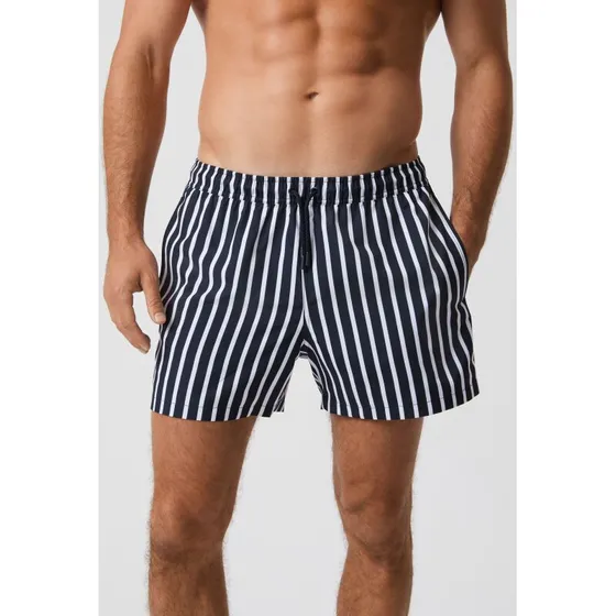 BJÖRN BORG Print Swim Shorts – Green Wide Stripe