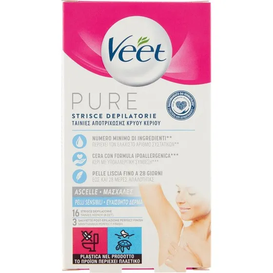 Veet Hypoallergeniske armhulestrimler, 16 stk.