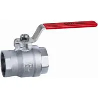 Cimberio RED5 Kuglehane 3/4" m/m - Messing med rødt T-greb