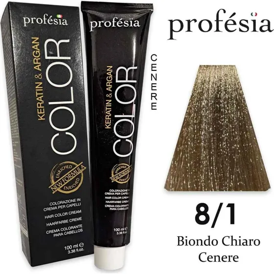 Profesia Color Permanent Hårfarve 8/1 - 100 ml