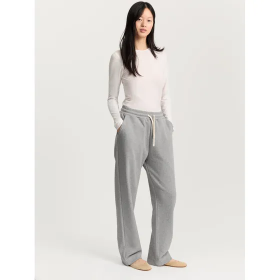 Aiayu Stitched Circular sweatpants – Grey Melange