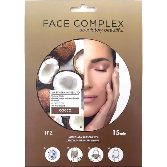 Sort head Kokosstofmaske