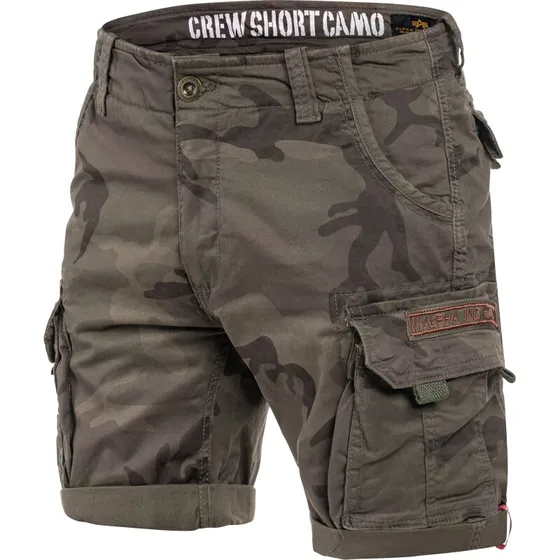 Alpha Industries Crew Short - Dark Olive Camo