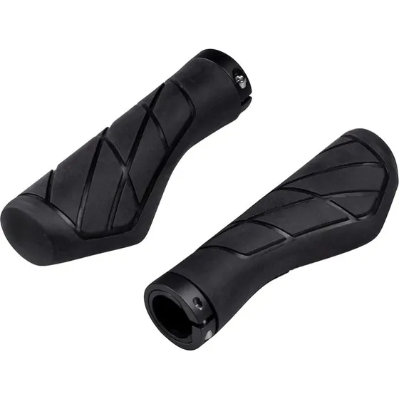 FORCE Ergonomiske cykelhåndtag med locking - Sort