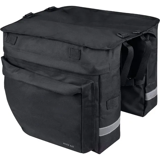 FORCE Noem Bud taske til bagagebærer, 2x10L, sort