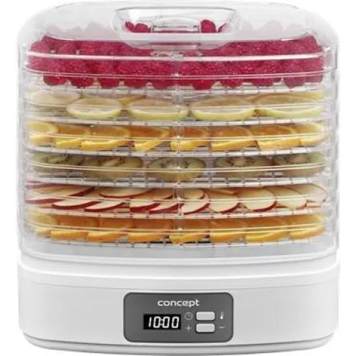 Concept SO2080 Fødevaredehydrator, 260W, Hvid, 6 bakker