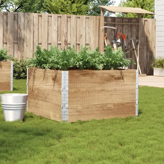 vidaXL plantekasse 100x100 cm i massivt fyrretræ
