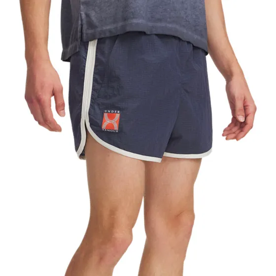 Under Armour 96 3in Shorts - Downpour Gray/White Quartz
