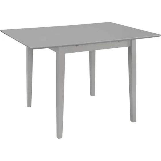 vidaXL udvideligt spisebord (80-120)x80x74 cm, grå MDF/gummitræ