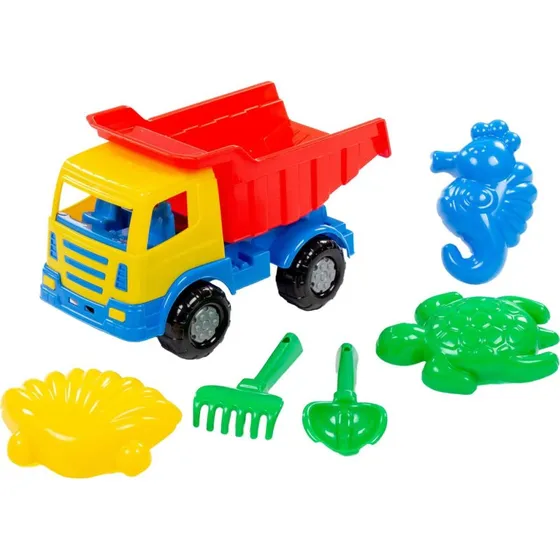 Cavallino Classic Dump Truck med 6-delers strandsæt