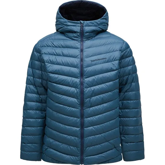 Peak Performance M Frost Down Hood Jacket Blue Shadow
