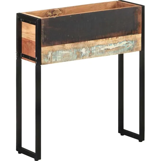 vidaXL plantekasse i massivt genbrugstræ 60x20x68 cm