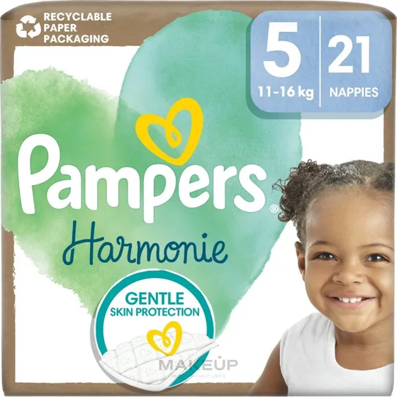 Pampers Harmonie Størrelse 5 Engangsbleer (11-16 kg)