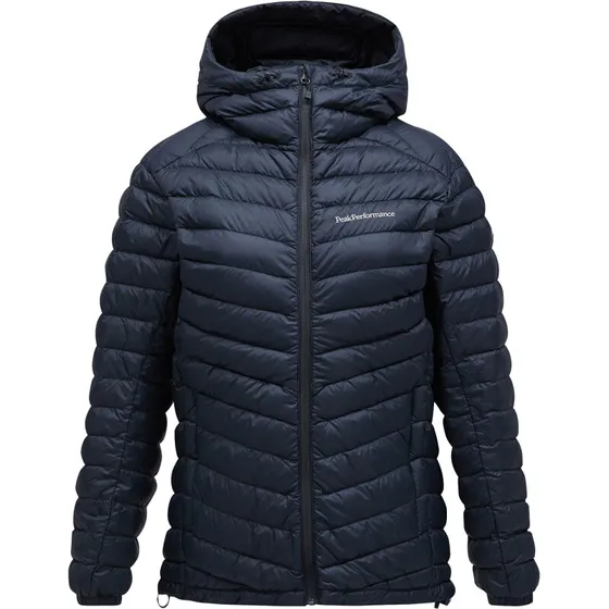 Peak Performance W Frost Down Hood Jacket - Black
