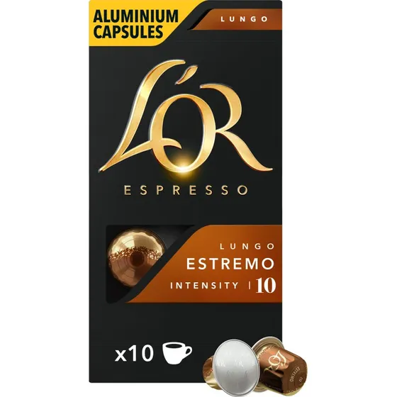 L'OR Espresso Estremo Kaffekapsler - 10 stk. Lungo