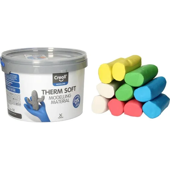 Creall Therm Soft Modellervoks - 2000g - 5 Farver