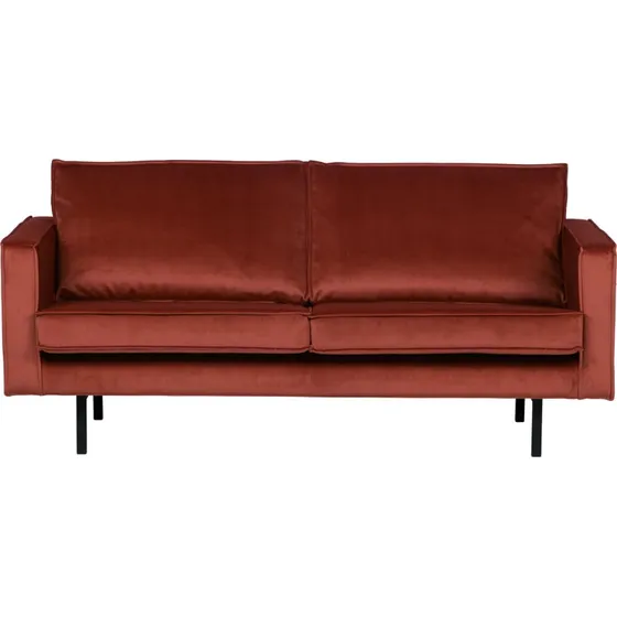 Woood Rodeo 2,5-personers sofa i kastanjebrun velour - 190 cm