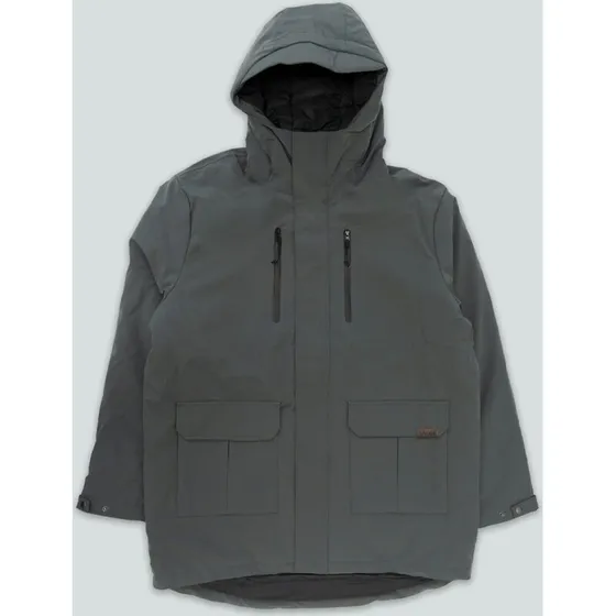 Parka jakke (grå) – vandtæt, åndbar og strækbar