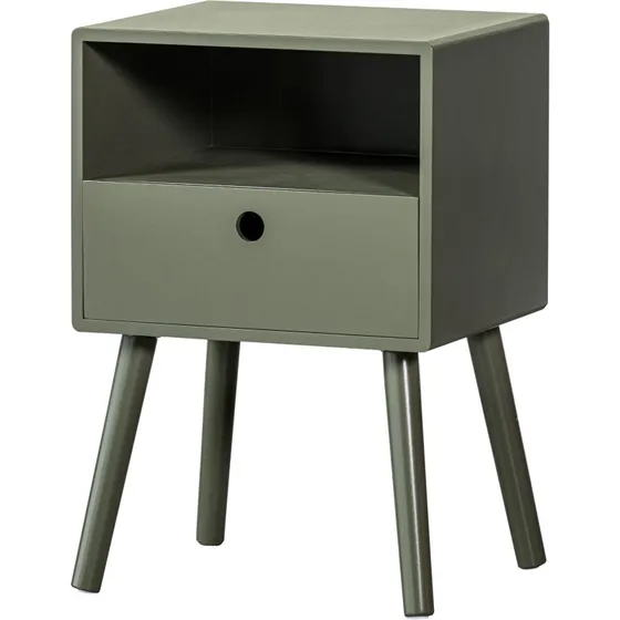 WOOOD Ozzy Sengebord - Varm Grøn - 53x36x30 cm