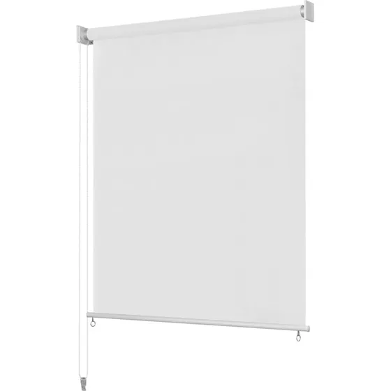 vidaXL udendørs rullegardin 60x140 cm HDPE hvid