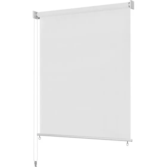 vidaXL udendørs rullegardin 60x230 cm HDPE hvid
