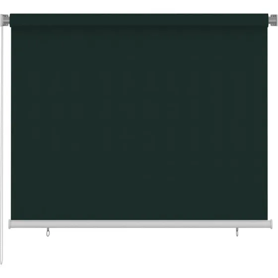 vidaXL udendørs rullegardin 180x140 cm HDPE mørkegrøn