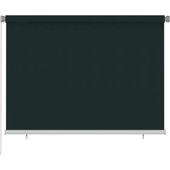 vidaXL udendørs rullegardin 205 x 140 cm HDPE mørkegrøn